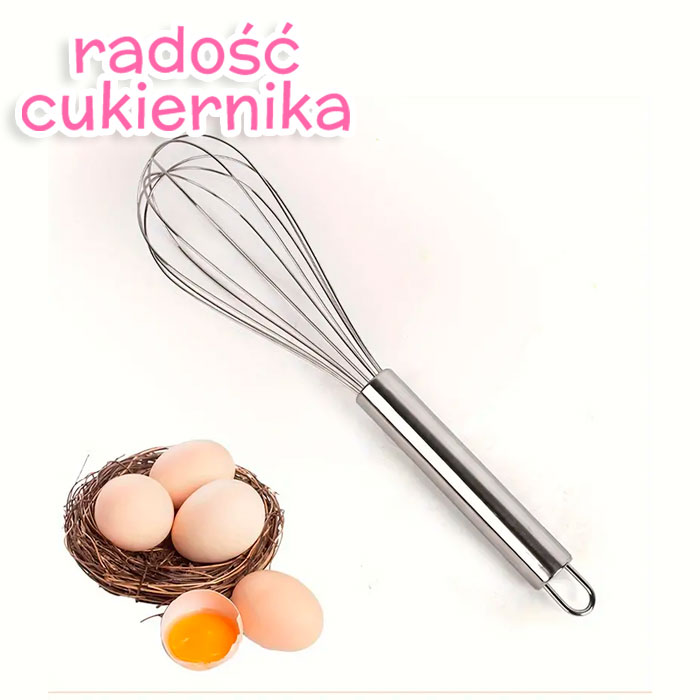 Trzepaczka kuchenna do ubijania, 21 cm 