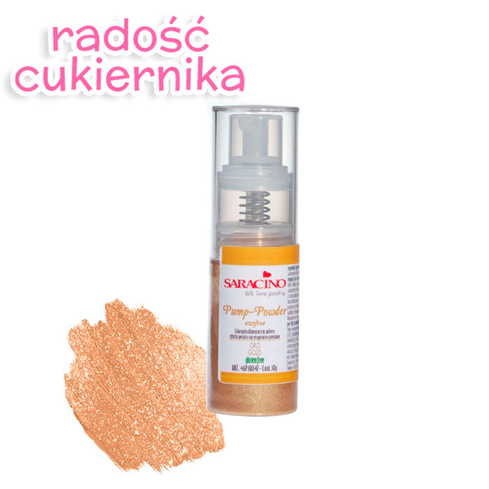 Barwnik w sprayu złoty Saracino 10 g