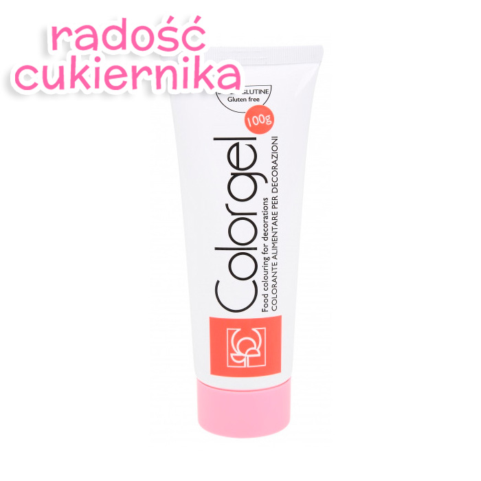 Barwnik spożywczy w żelu cukierkowy różowy tubka, 100 g 