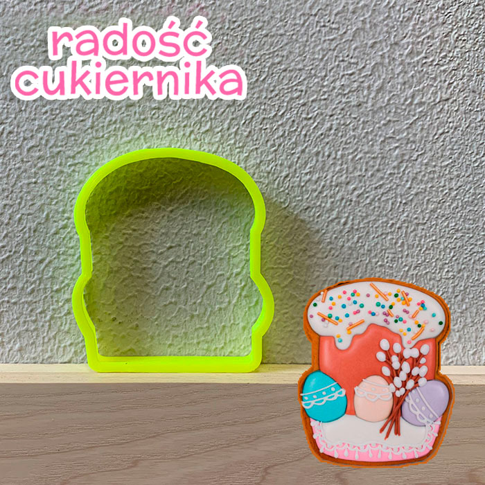 Forma piernikowa "Kulicz z jajkami" 9x8 cm 