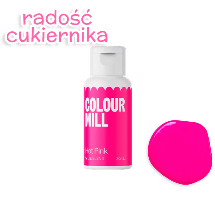 картинка Barwnik spożywczy olejowy Colour Mill różowy Hot Pink, 20 ml  