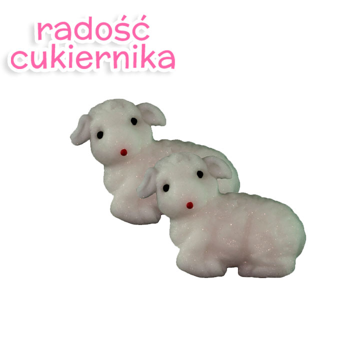 Zestaw figurek z cukru "Wielkanocny baranek", 2 szt 
