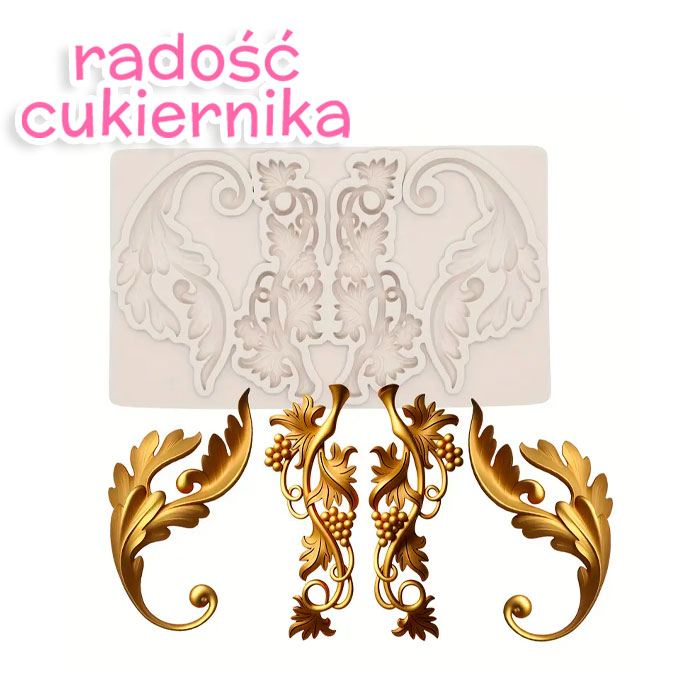 Forma silikonowa "Wzory", 9 х 5,5 cm 