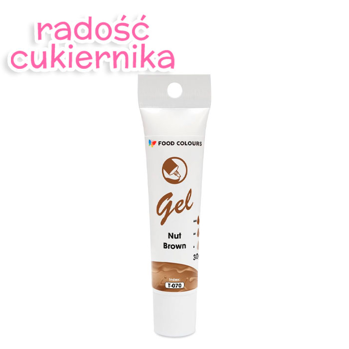 Barwnik spożywczy gel w tubce Food Colours nut brown, 30 g 