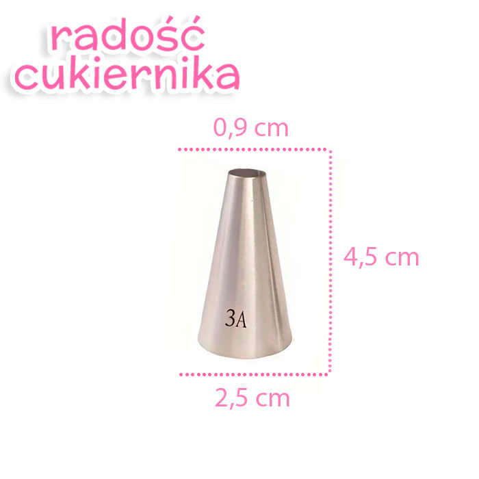 Tylka stal nierdzewna do kremu № 3А 