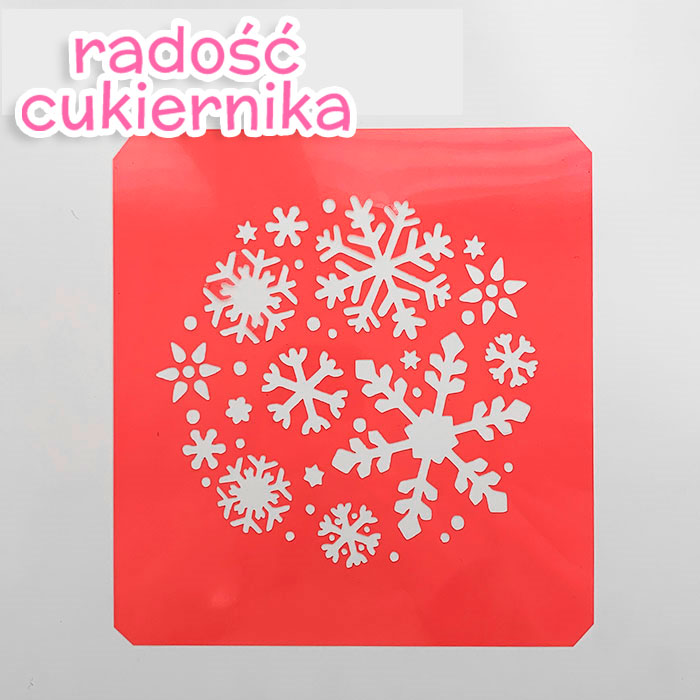 Szablon Płatki śniegu d-6cm 