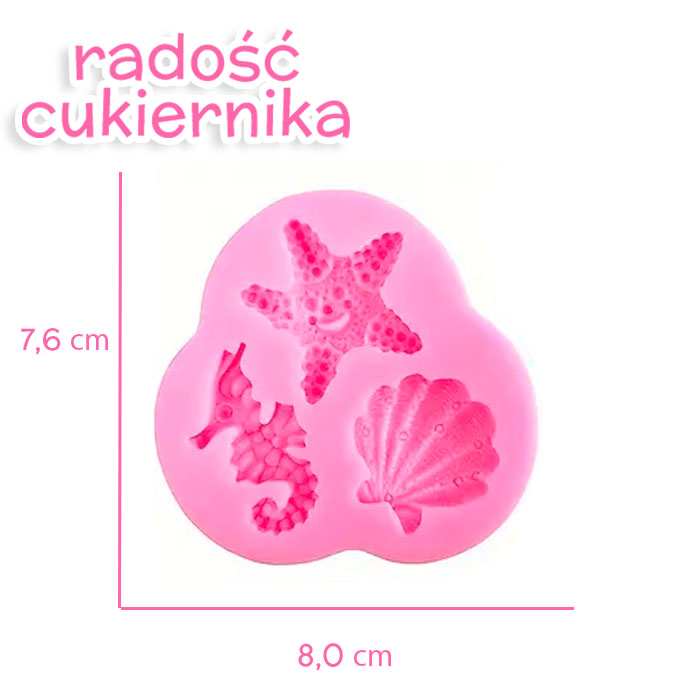 Forma silikonowa "Morze", 7,6 x 8 cm 