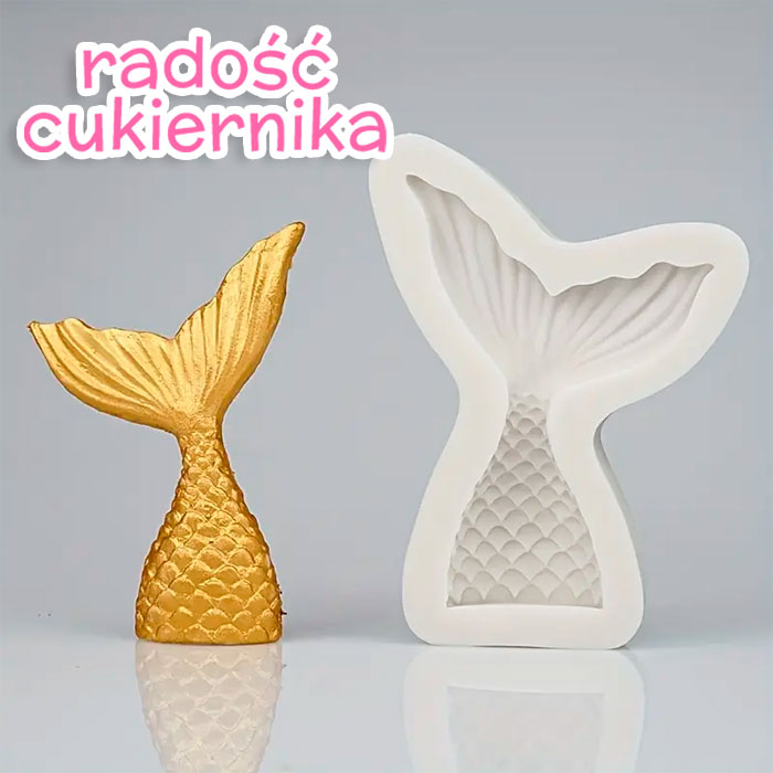 Forma silikonowa "Ogon syreny", 10 cm 