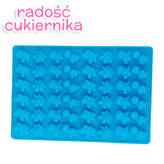 картинка Forma silikonowa "Dinozaury mini", 48 gniazd от магазина ЯРада