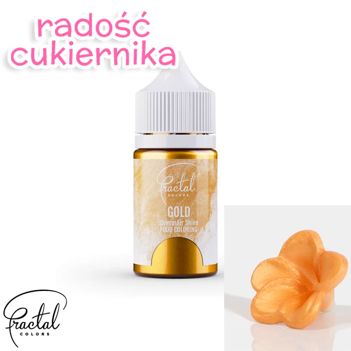 Barwnik Perłowy dekoracyjny do Aerografu Fractal Golden Shine, 33g 