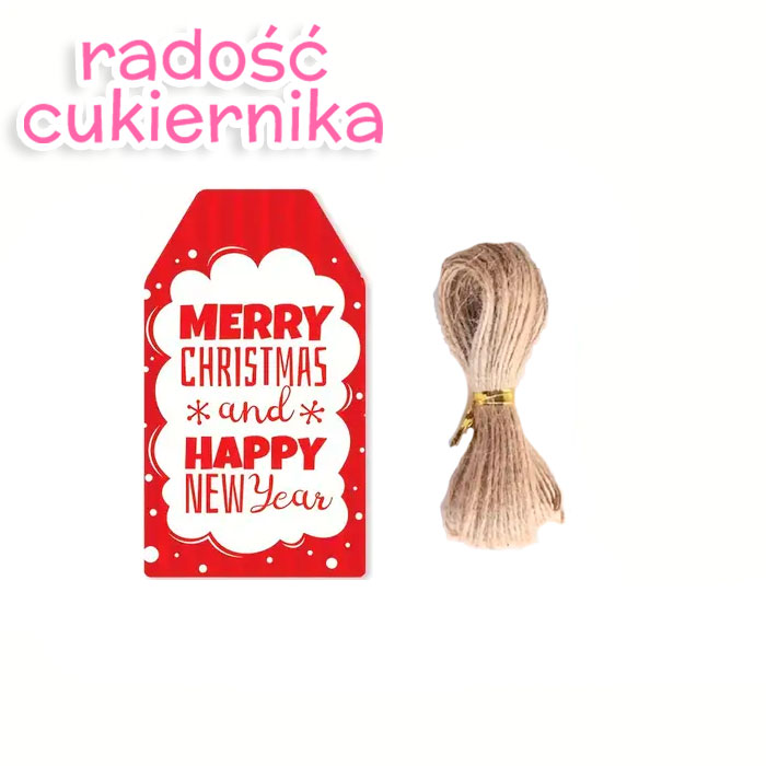 картинка Minipocztówka "Wesołych Świąt" 7 х 4 cm 