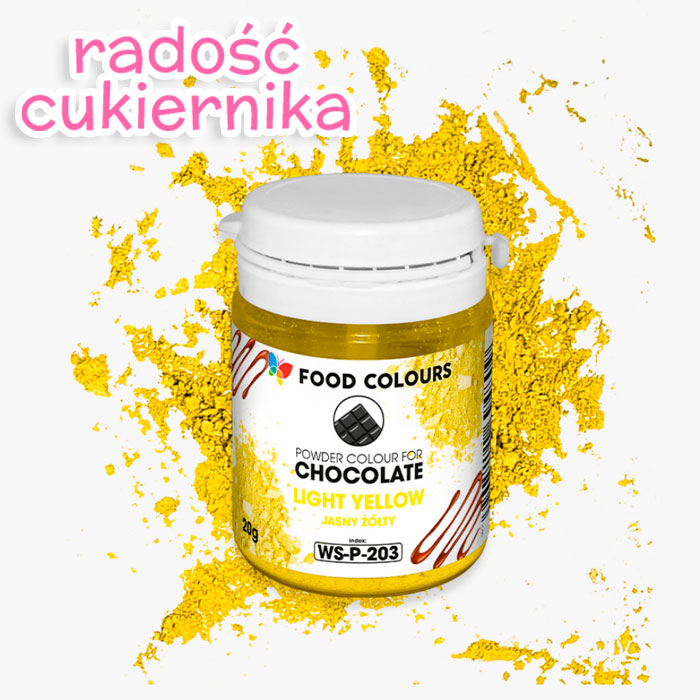 картинка Barwnik spożywczy do czekolady, 20g Light Yellow 