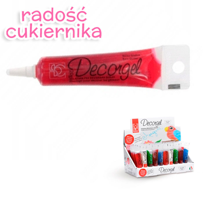 картинка Pisak żelowy Decorgel różowy 20g Modecor 