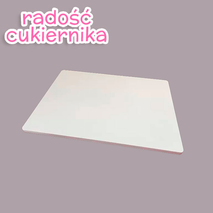  Podkład pod tort Decora gruby kwadratowy biały 25 x 25 x 1,2 cm,1szt 
