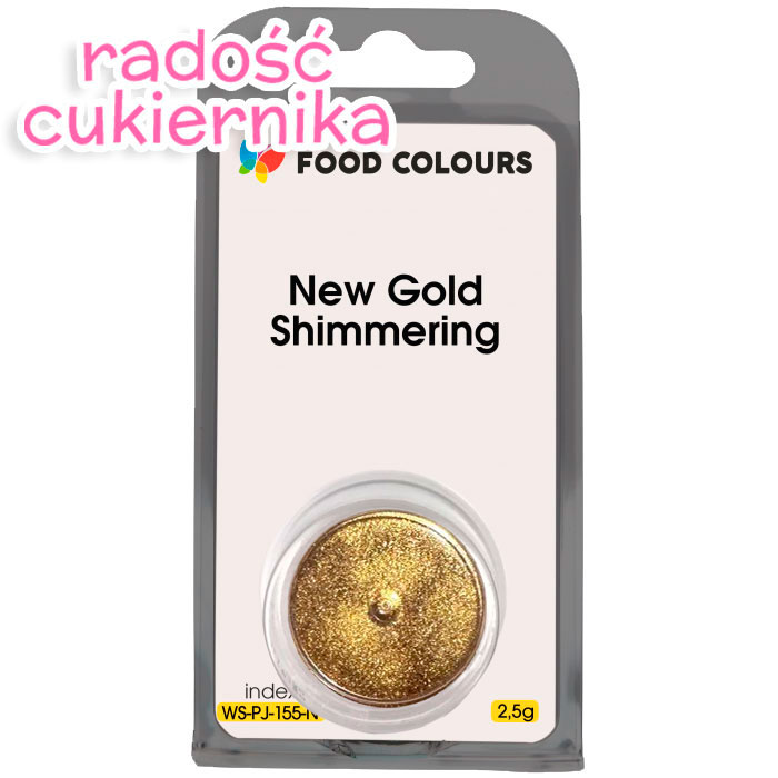 Barwnik spożywczy złoty New Gold Shimmering, Food Colours 2,5 g