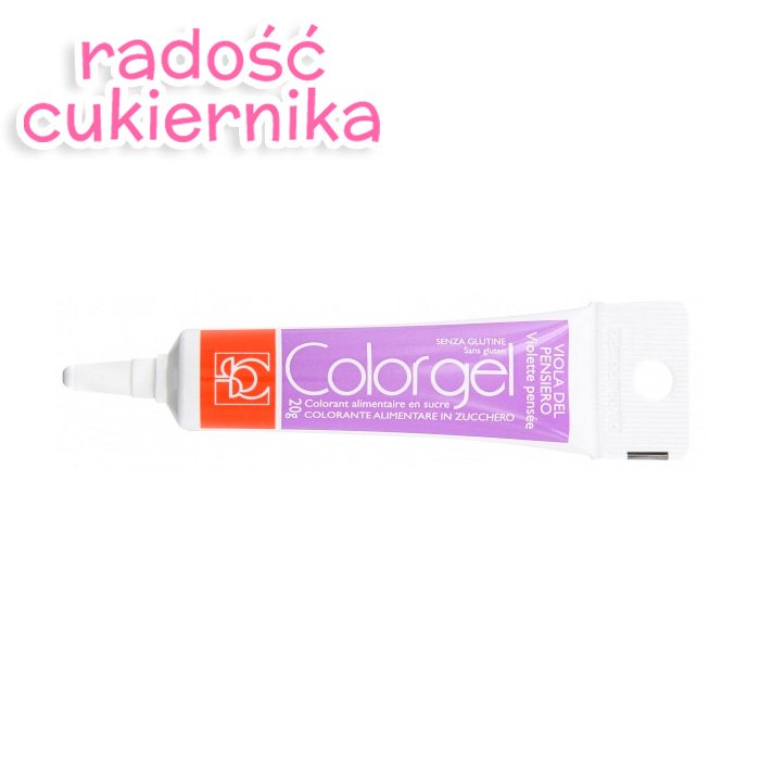 Barwnik spożywczy w żelu fioletowy tubka, 20 g 