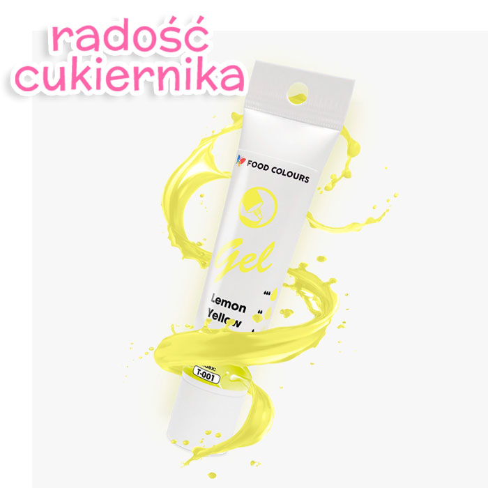 Barwnik spożywczy gel w tubce Food Colours lemon yellow, 30 g 
