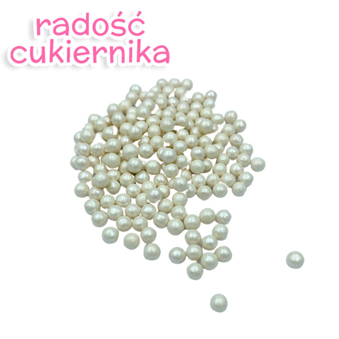 Posypka cukrowa perełki białe 50 g 