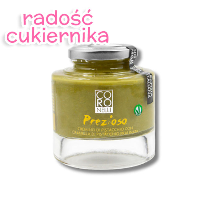 Krem pistacjowy z pistacjami Coronelli, 200 g 