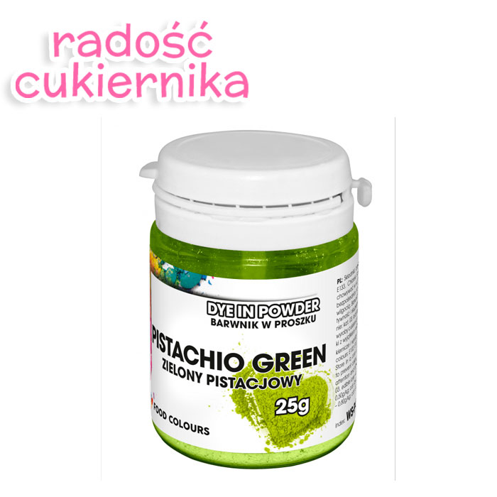 Barwnik wodnorozpuszczalne w proszku Food Colours, 25 g, zielony pistacjowy 