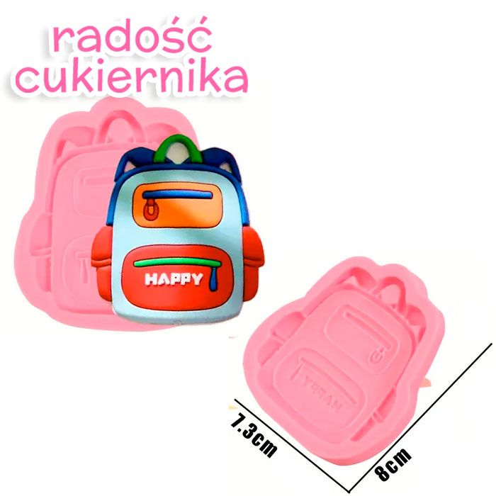 Silikonowa forma Plecak 8 × 7,3 cm 