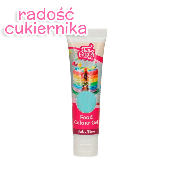 Barwnik w żelu Fun Cakes, tubka 30 g, błękitny    