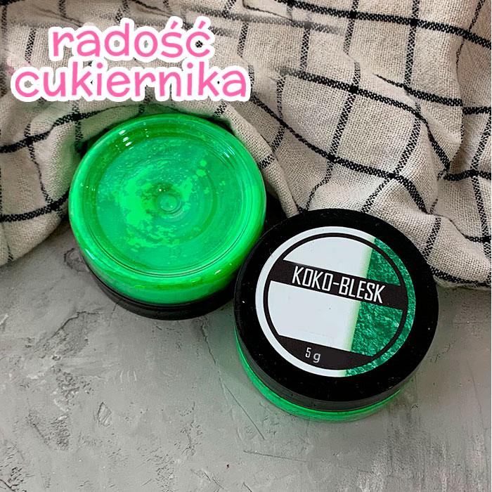 Gęsty pigment NEON Jaskrawy limonkowy matowy, Koko-Blesk, 5 g 