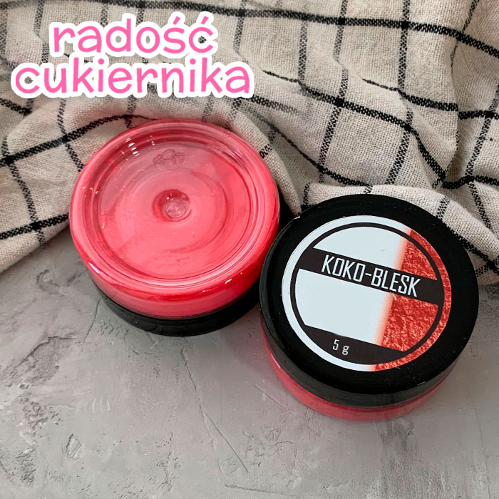 Gęsty pigment NEON jaskrawoczerwony matowy, Koko-Blesk, 5 g 