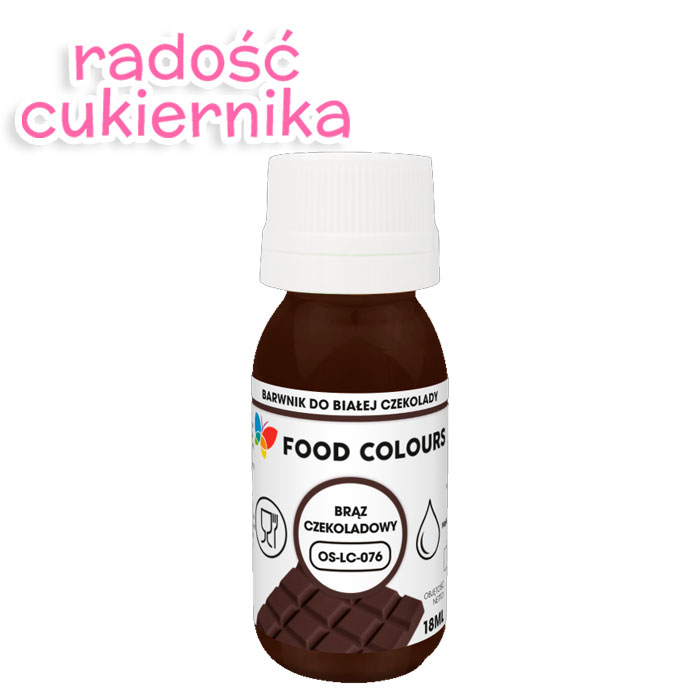картинка Barwnik do czekolady 18 ml "Food Colours",brąz czekoladowy 