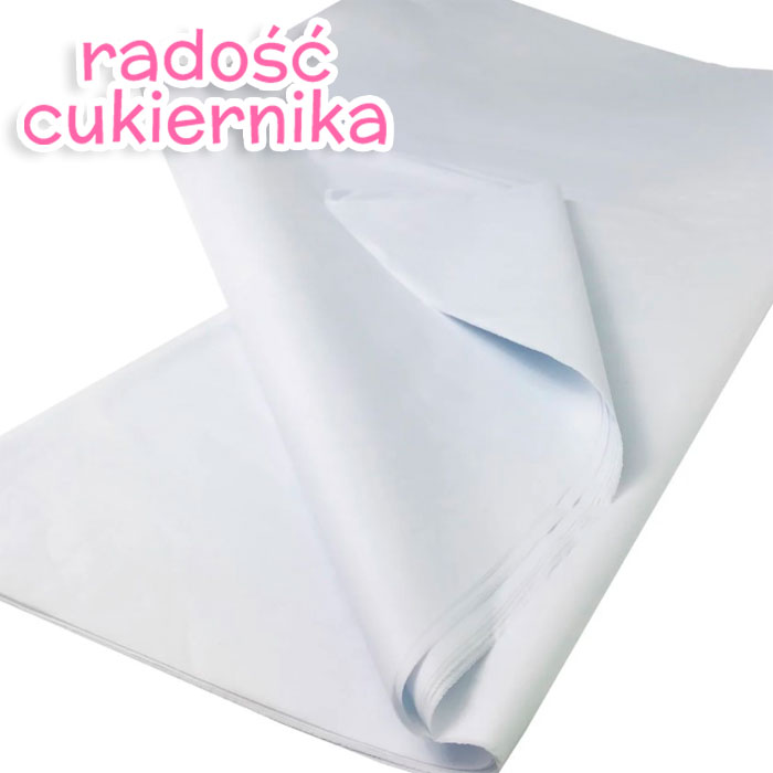 картинка Papier pakowy cichy, biały,70x100 cm 5 szt 