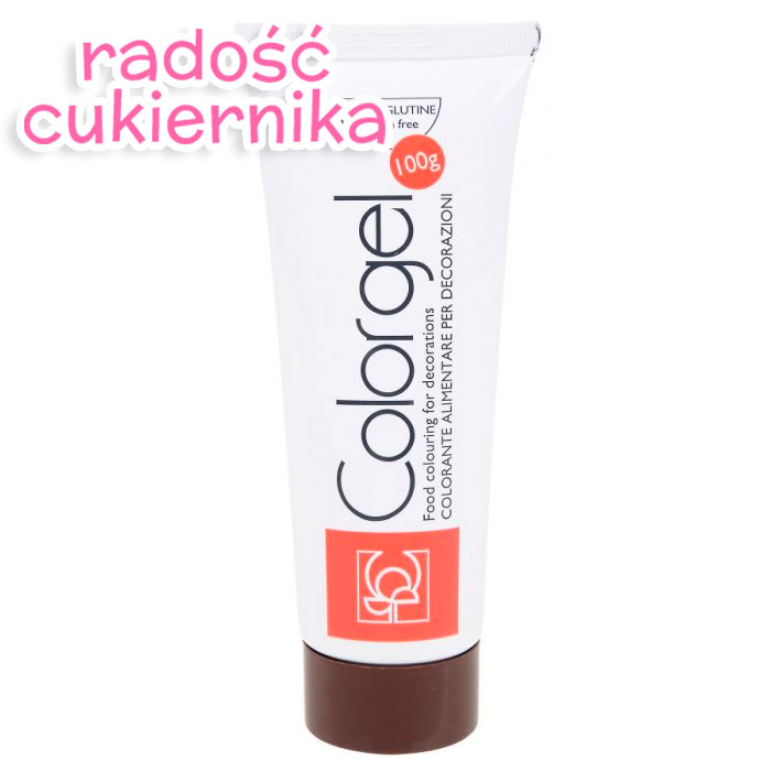Barwnik spożywczy w żelu cukierkowy brązowy tubka, 100 g 