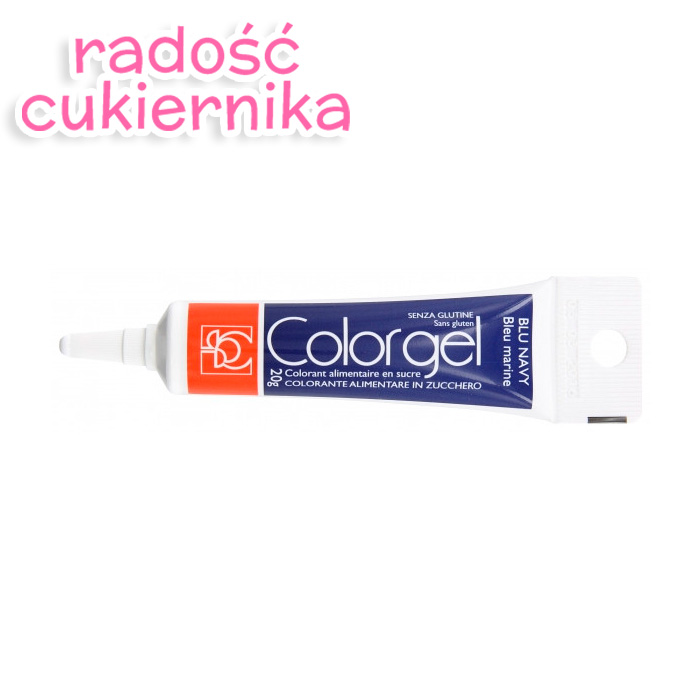 Barwnik spożywczy w żelu ciemnoniebieski tubka, 20 g 