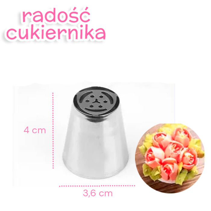 Tylka końcówka "Tulipan" №4 