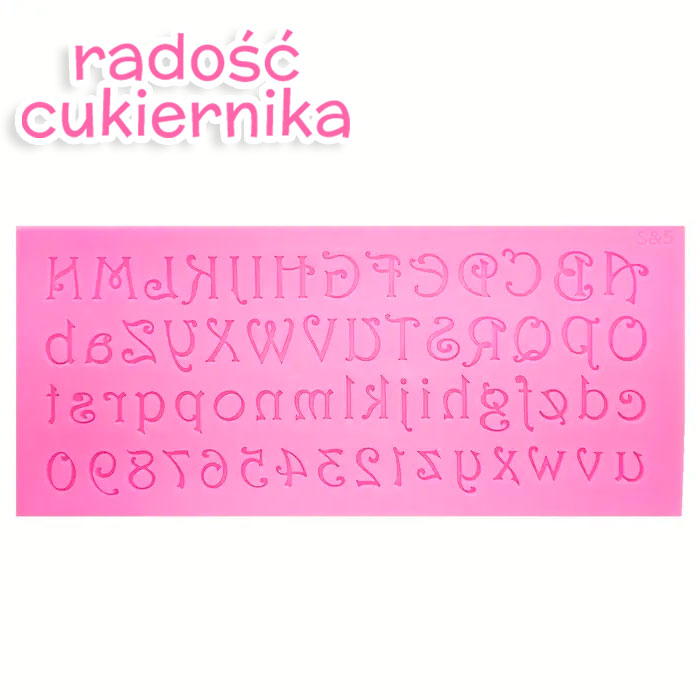 Forma silikonowa "Alfabet" 18,9 x 8,5 cm 