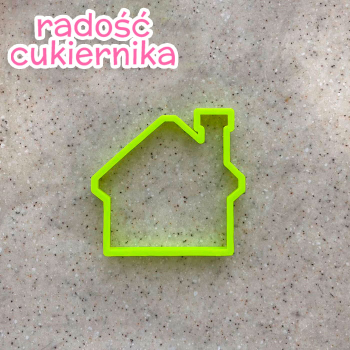 Foremka do piernika Domek z fajką 8 cm 