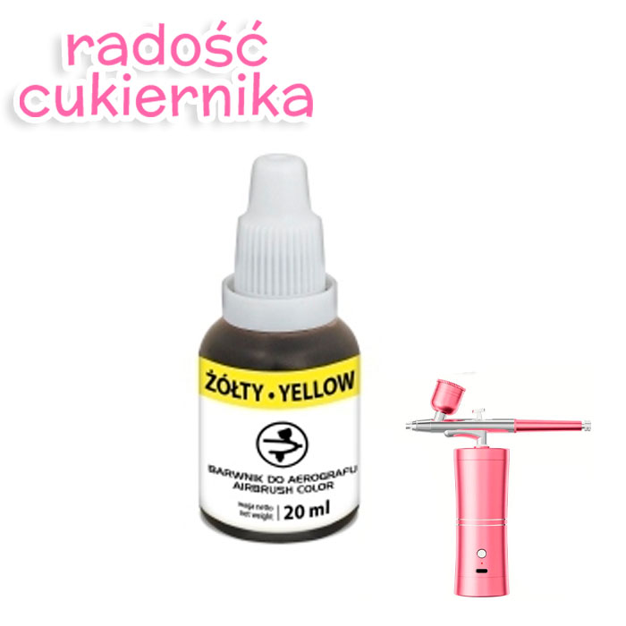 Barwnik spożywczy do aerografu "Food colours" żółty 20 g 