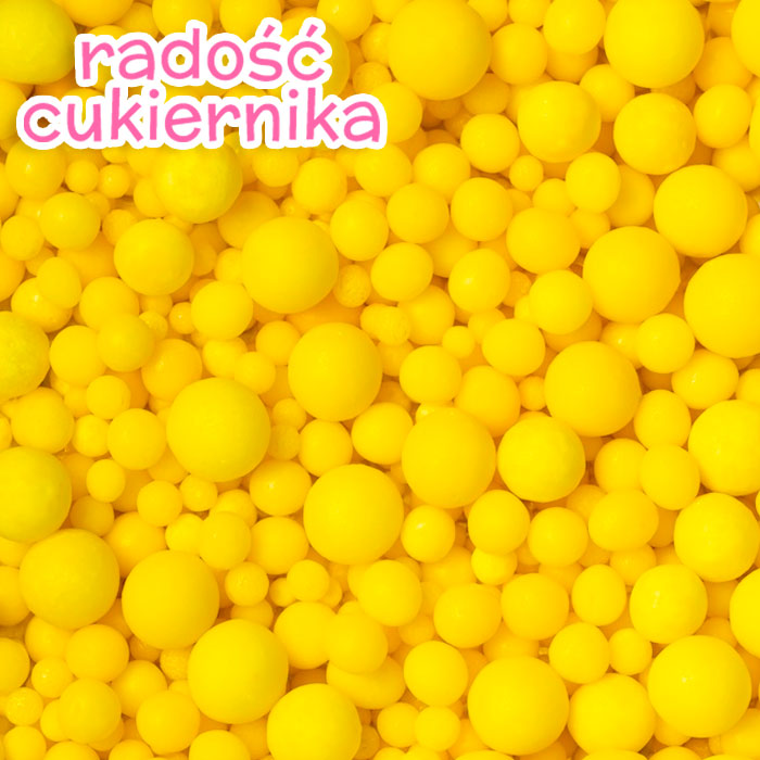 Perły cukrowe żółte Mix 50 g 