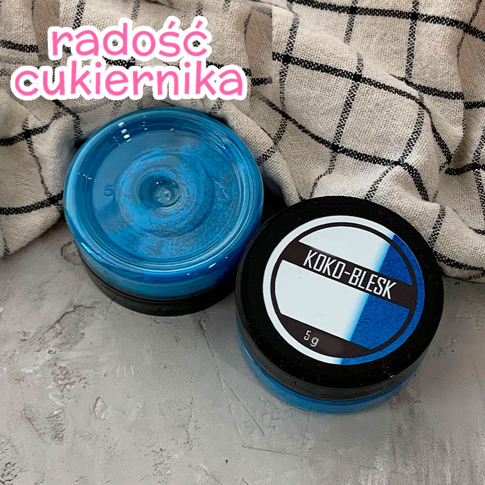 Gęsty pigment NEON Jaskrawy niebieski matowy, Koko-Blesk, 5 g 