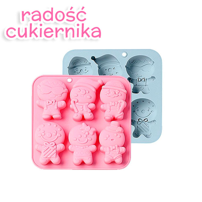 картинка Forma silikonowa "Świąteczne ludziki", 6 komórek от магазина ЯРада