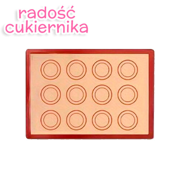 Mata silikonowa wzmocniona Macarons, 21x30 cm 