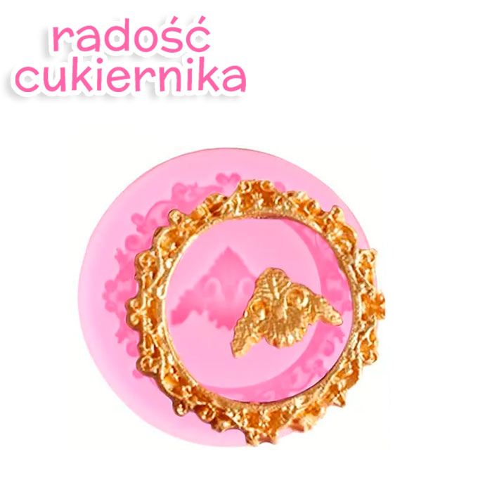 Forma silikonowa "Wzór", sr. 4,6 cm 