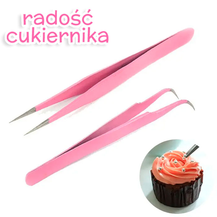 Zestaw pęset kuchennych antystatycznych, 2 sztuki 11 cm 