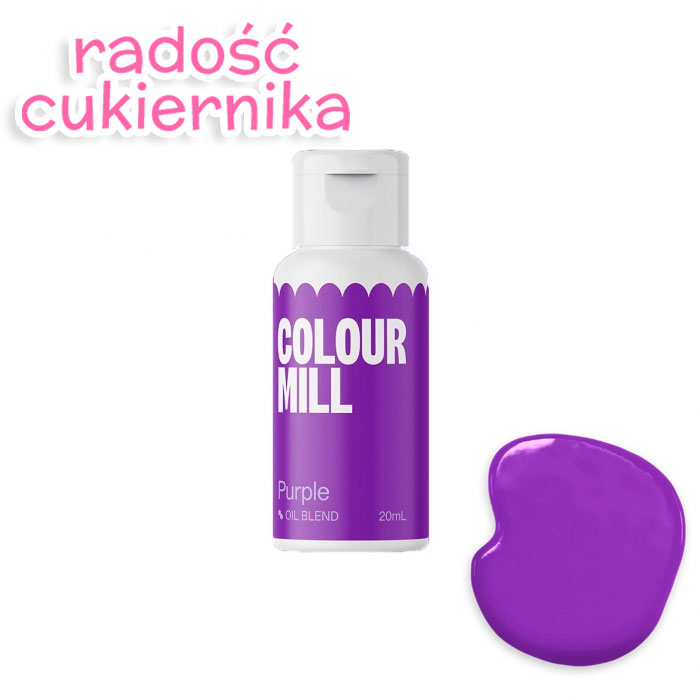 картинка Barwnik spożywczy olejowy Colour Mill Purple, 20 ml  