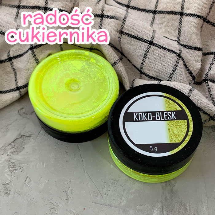 Gęsty pigment NEON Jasny cytrynowy matowy, Koko-Blesk, 5 g 