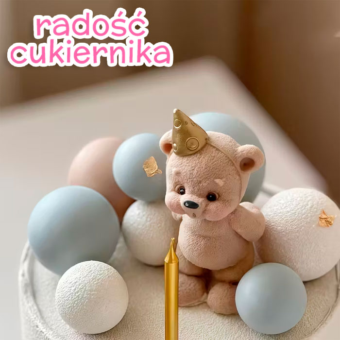 Forma silikonowa 3D Miś 8,7 cm x 5,5 cm 