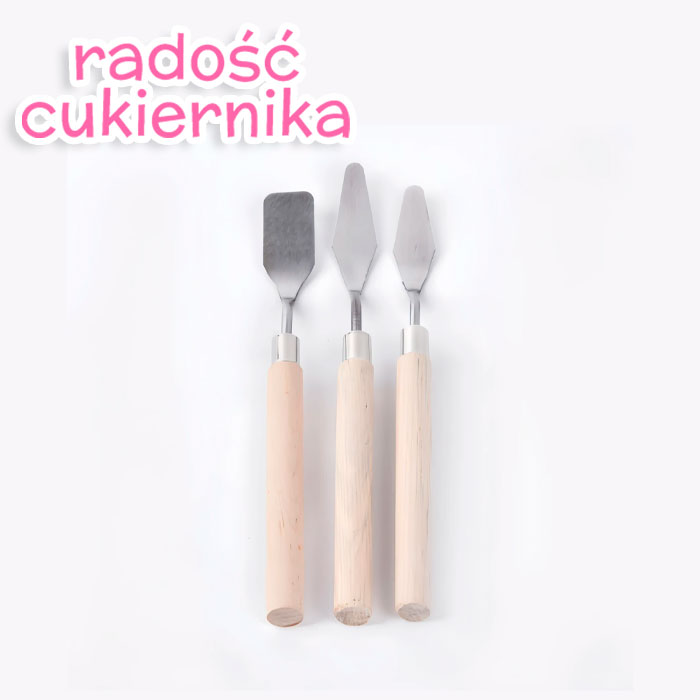 Zestaw szpatułek kątowych, 3 szt 