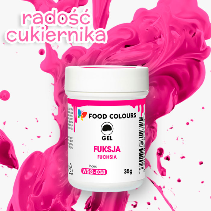 Barwnik w żelu Food Colours Power Gel 35 g, fuksja 