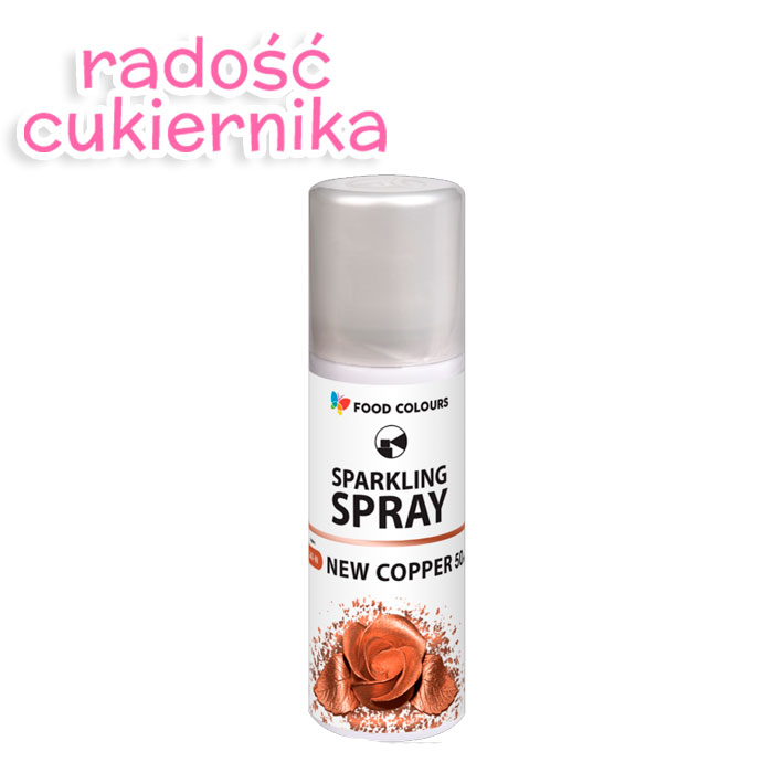 Barwnik w sprayu New Copper Food Colours, 50 ml