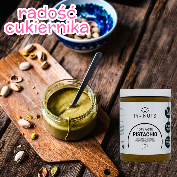Pasta pistacjowa 100% Pi Nuts, 1 kg 