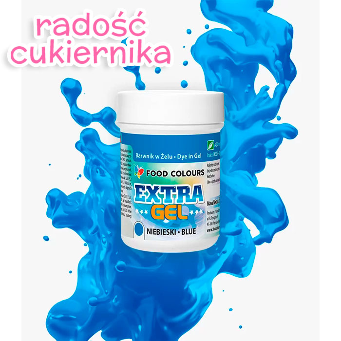 Barwnik w żelu Food Colours Extra Gel 35 g, niebieski  